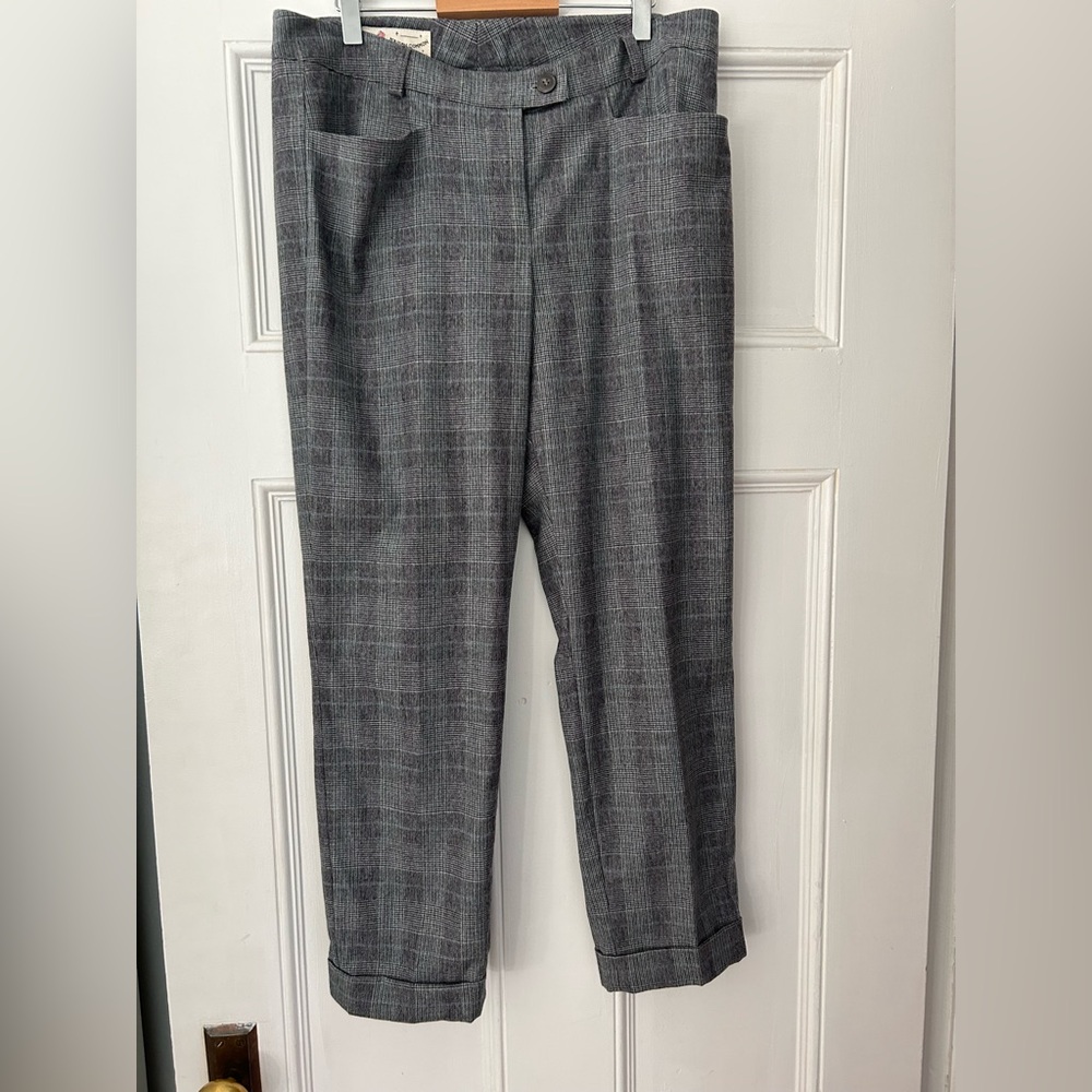 Maison Common Wool Crop Trousers Sz 38